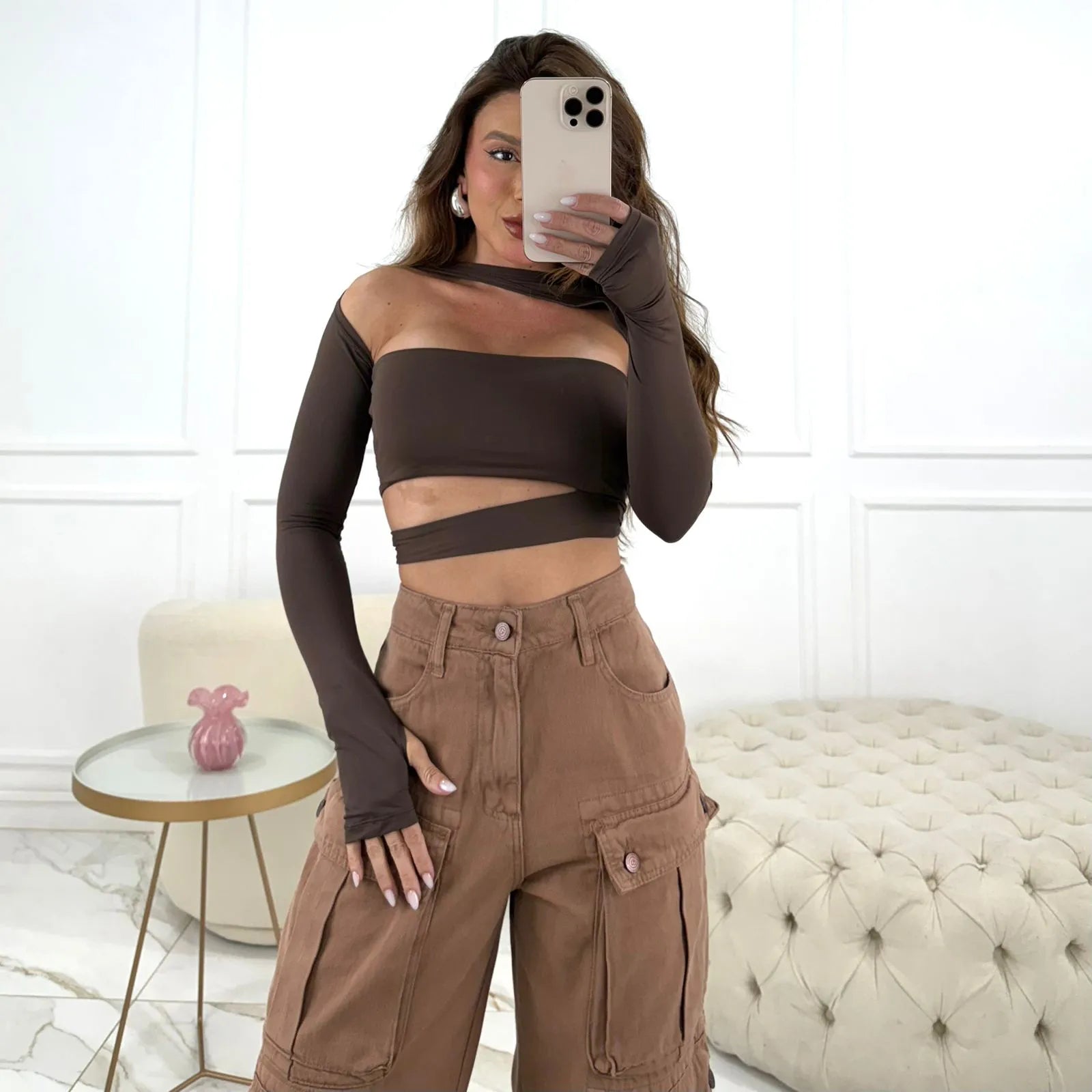 CROPPED GIOVANNA BROWN