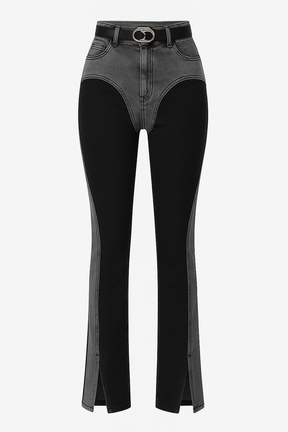 CALÇA MURY JEANS PRETA BLOCADA