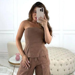 BLUSA KIM MOCHA