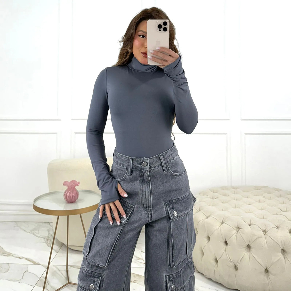 BODY ESTELA CINZA