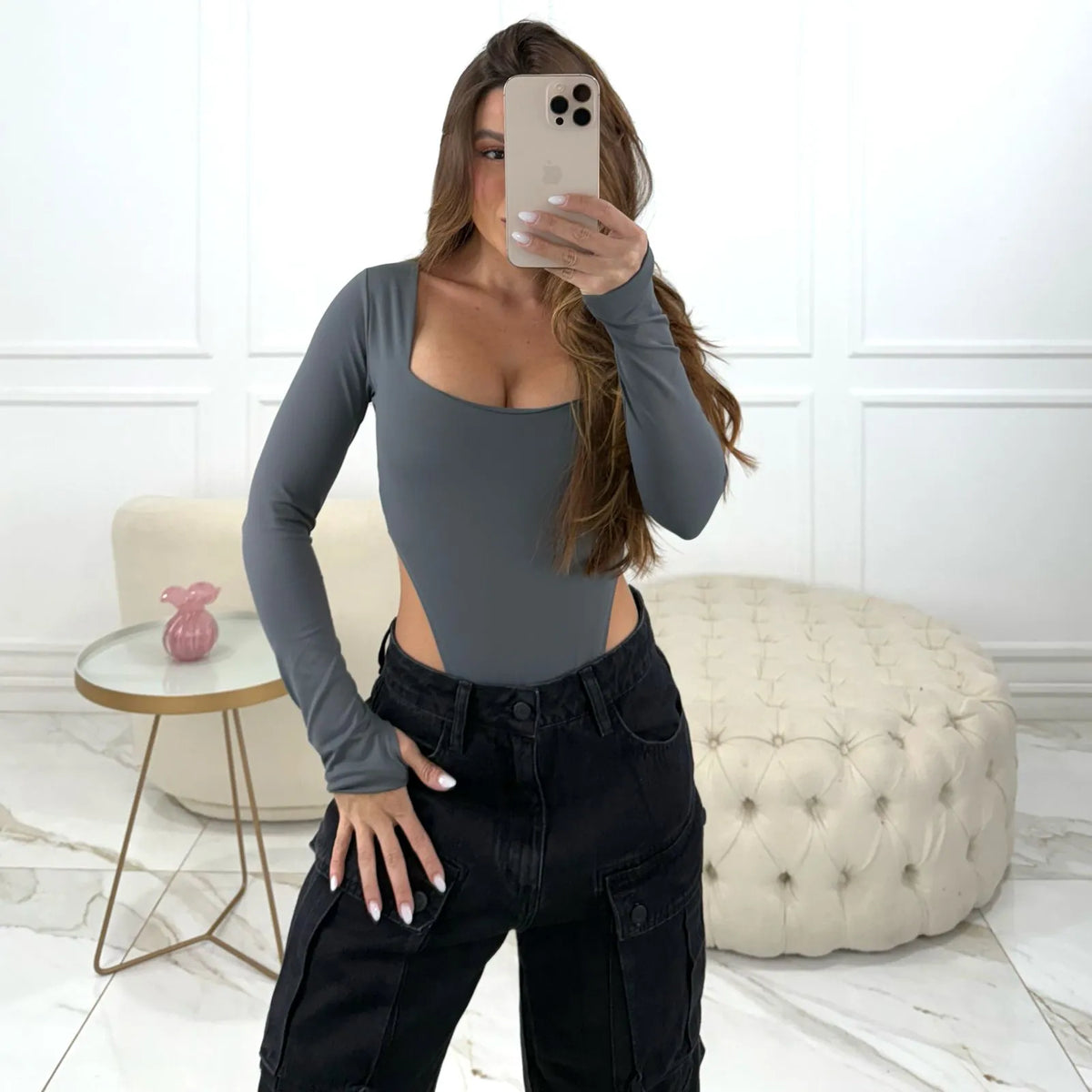BODY MEL CINZA