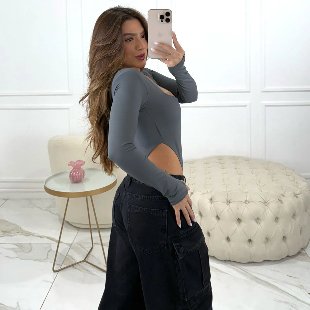 BODY MEL CINZA
