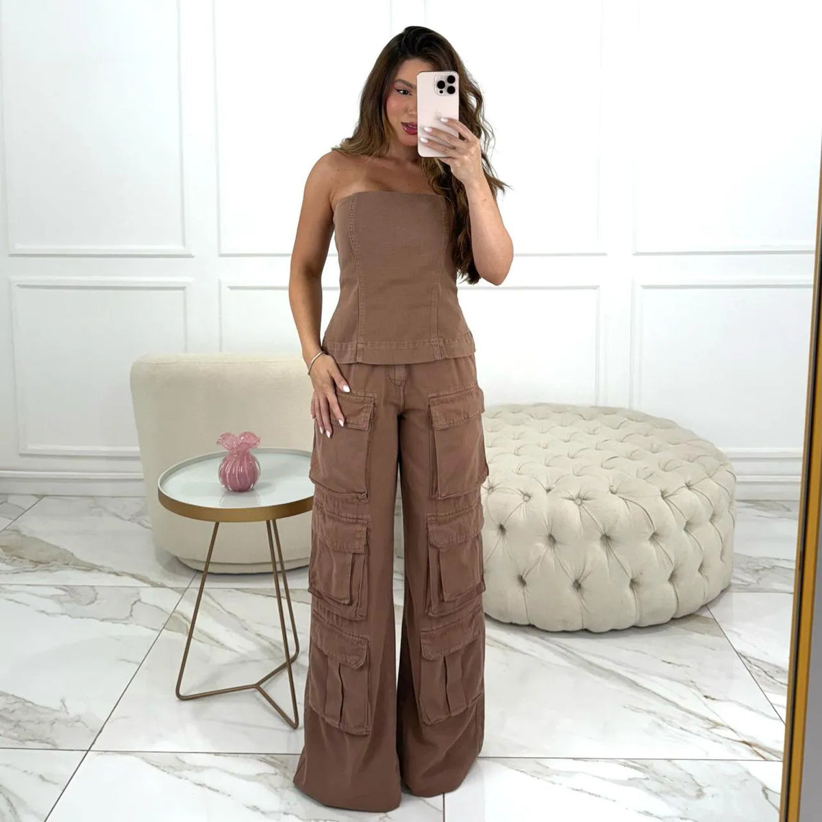 CALÇA KIM MOCHA