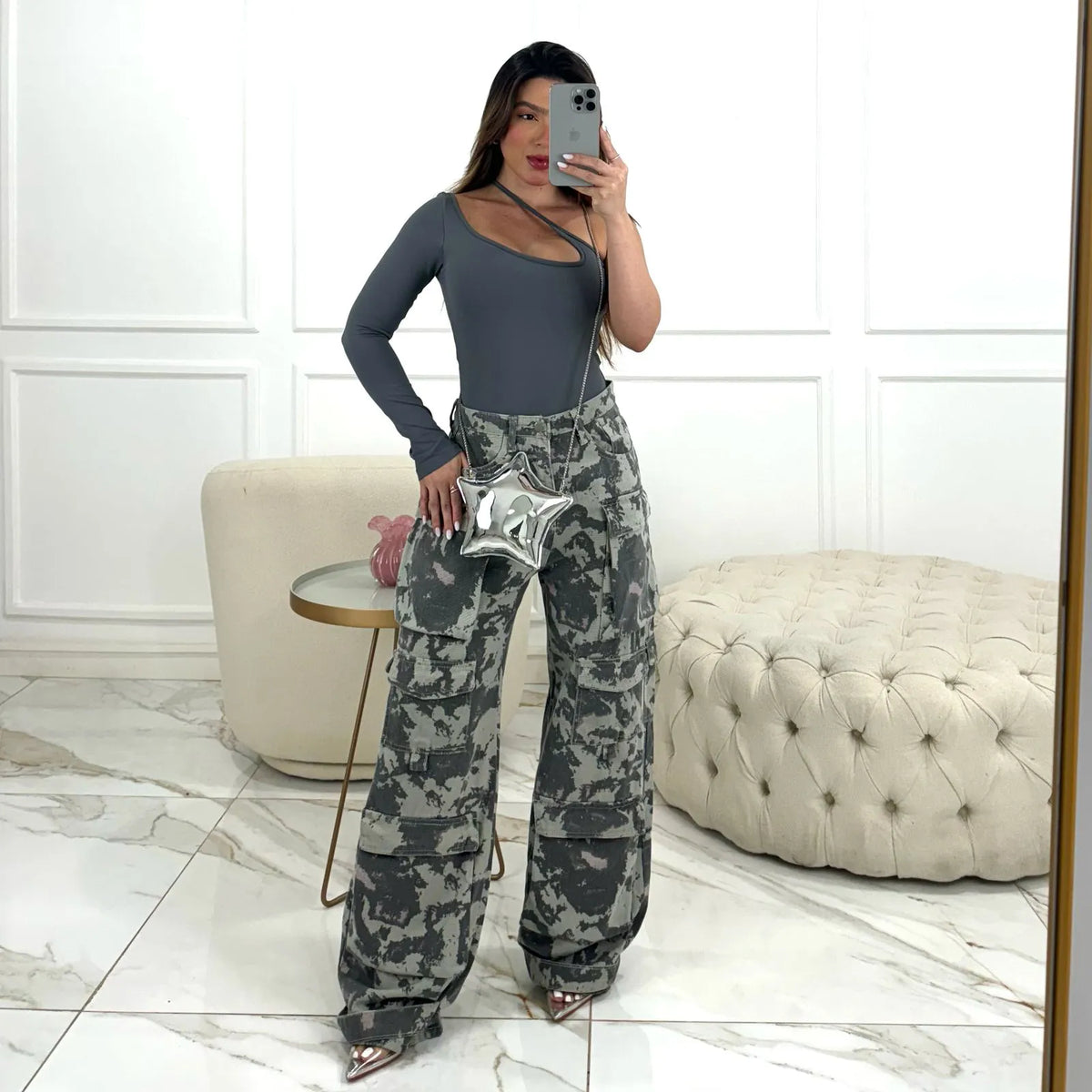 CALÇA KYLIE MILITAR