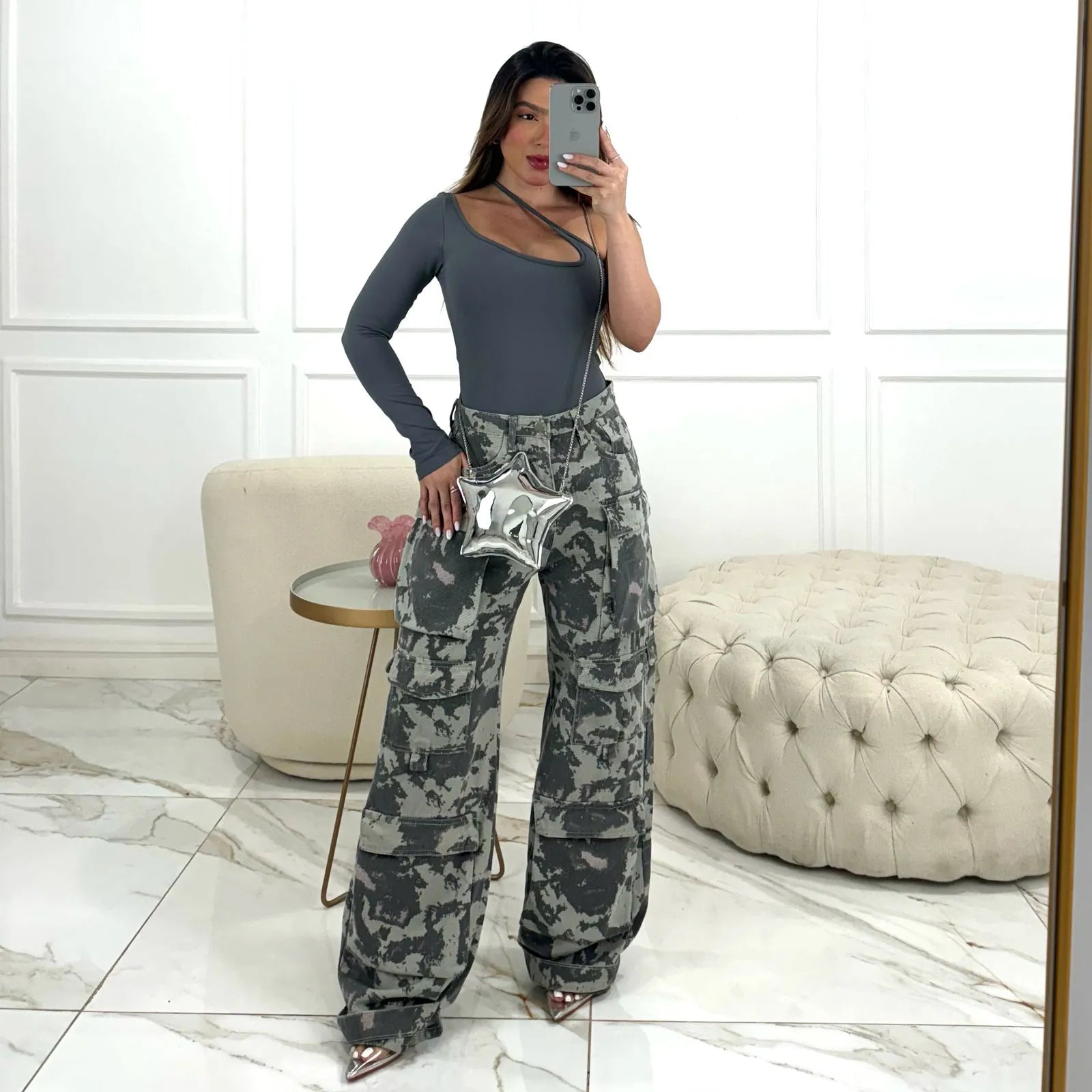 CALÇA KYLIE MILITAR