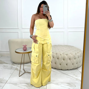 CALÇA MAYA AMARELO