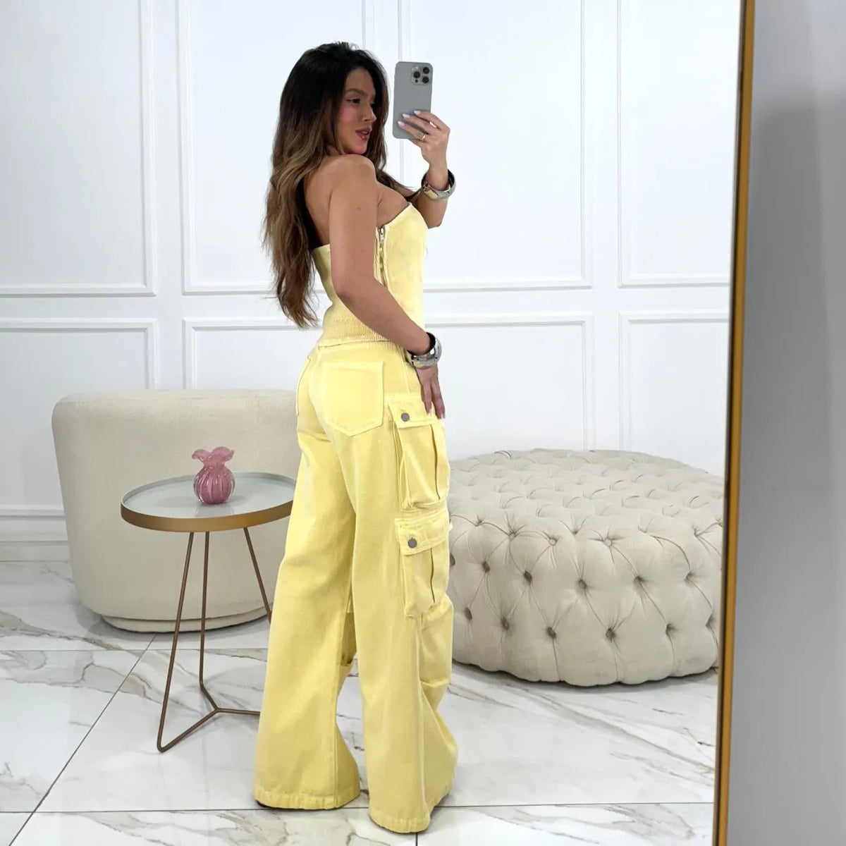 CALÇA MAYA AMARELO