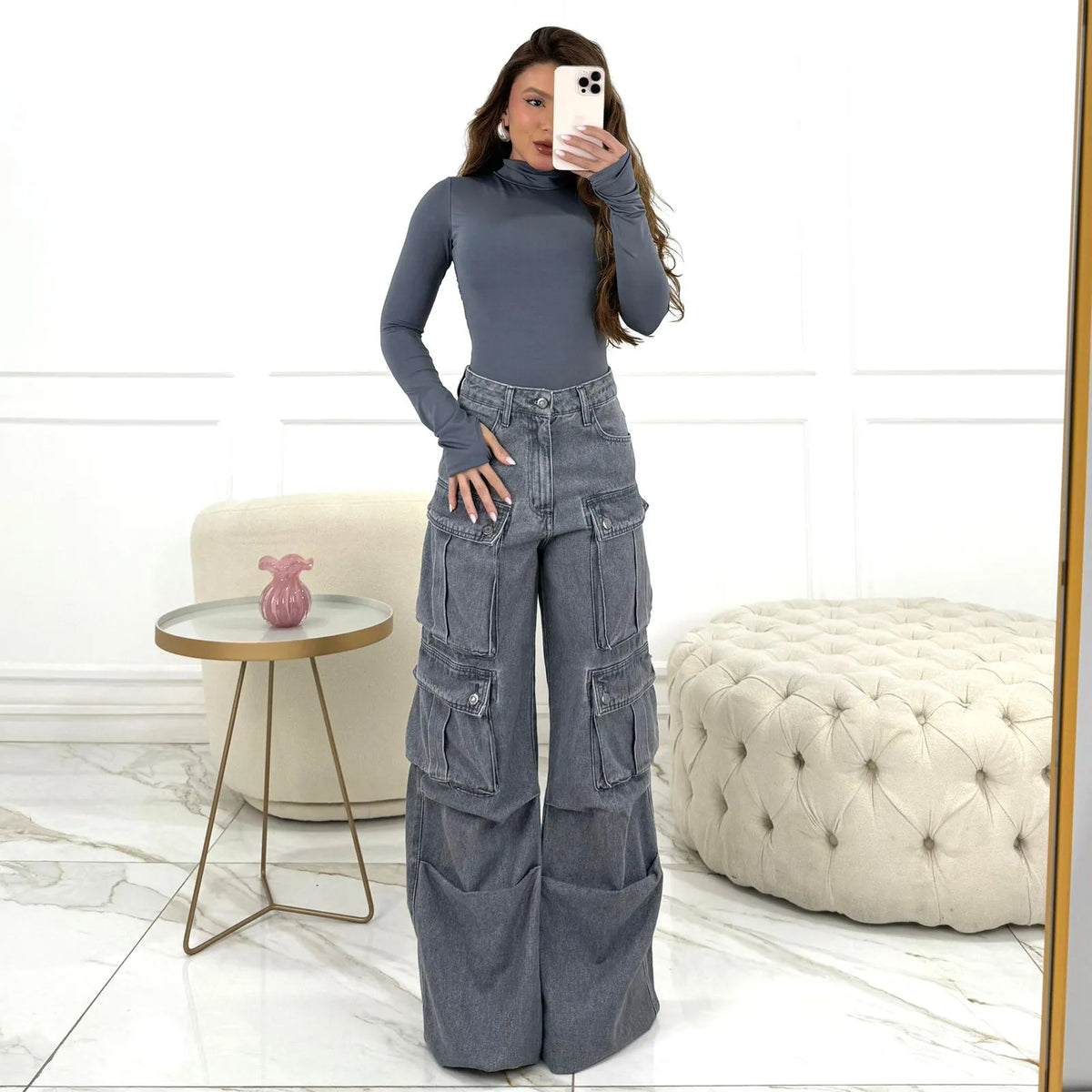 CALÇA MAYA CINZA