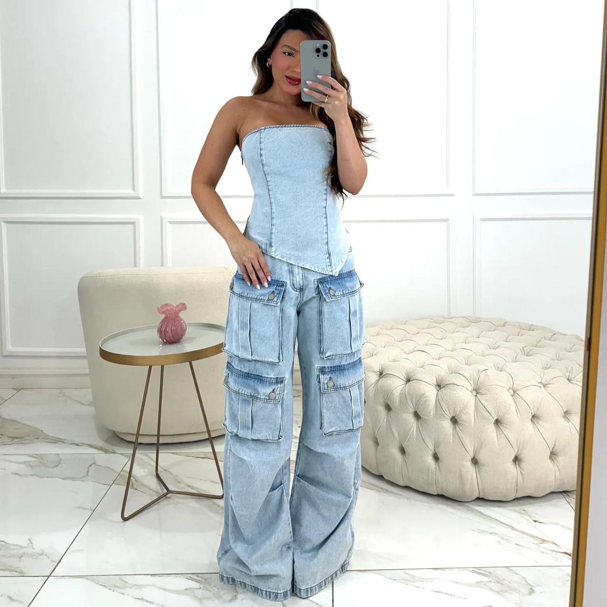 CALÇA MAYA JEANS CLARO