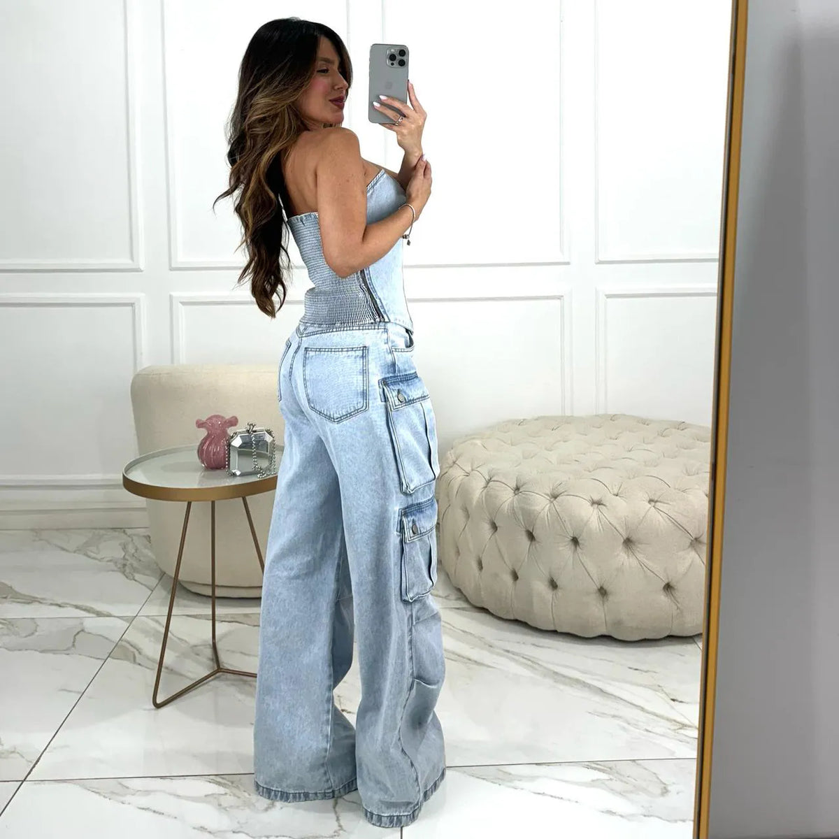 CALÇA MAYA JEANS CLARO