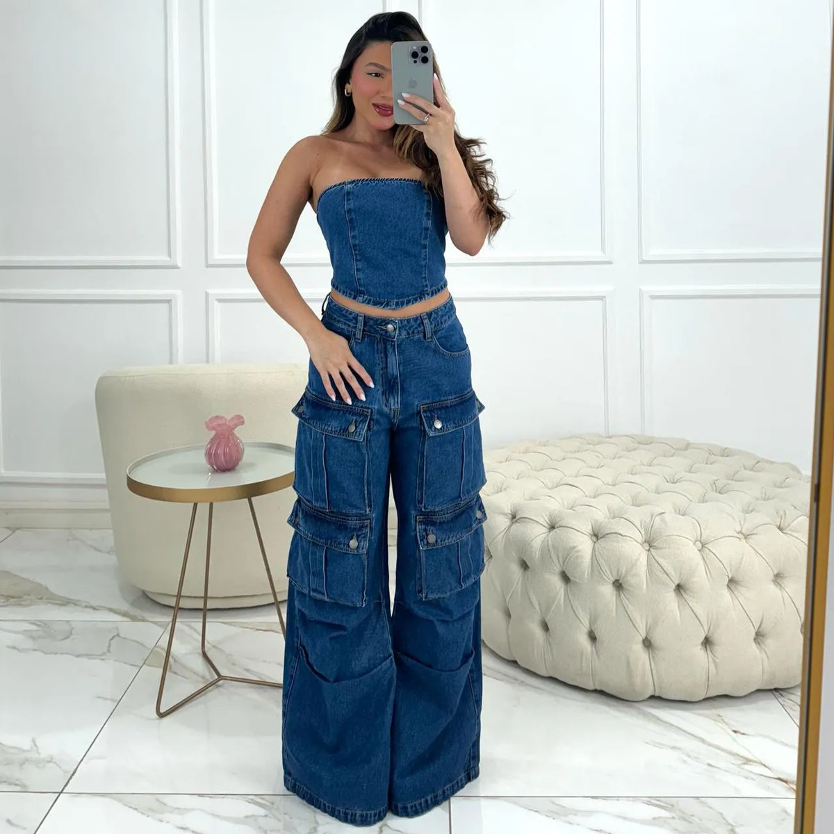 CALÇA MAYA JEANS ESCURO