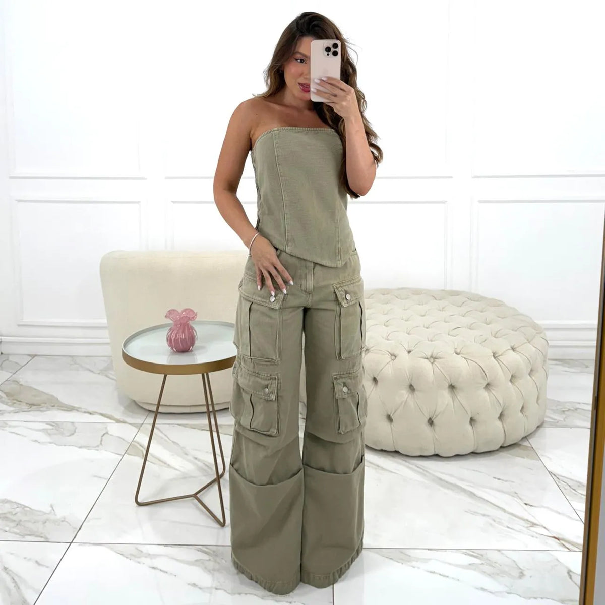 CALÇA MAYA PISTACHE
