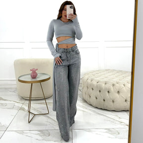 CALÇA SHINE MAVIE CINZA