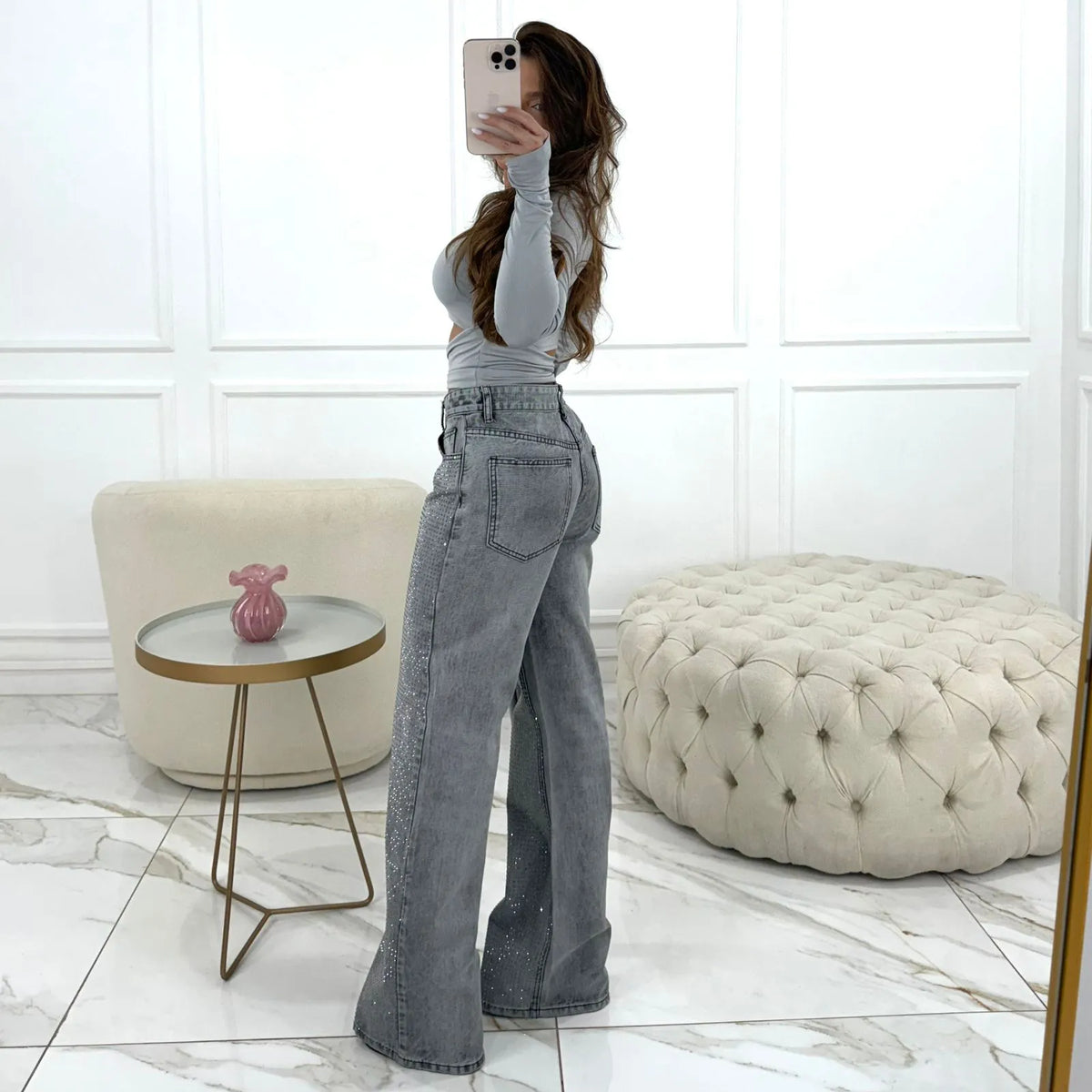 CALÇA SHINE MAVIE CINZA