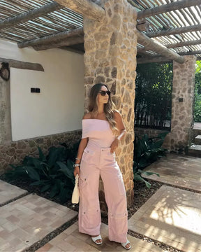 CALÇA VICK ROSA