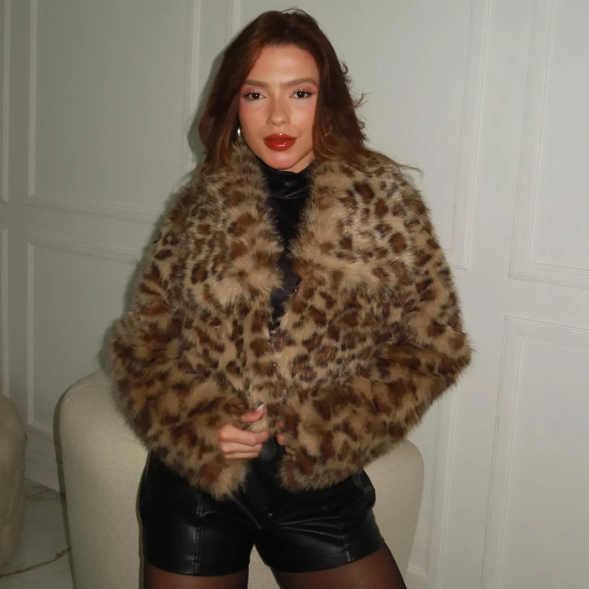 CASACO NAOMI ANIMAL PRINT BROWN