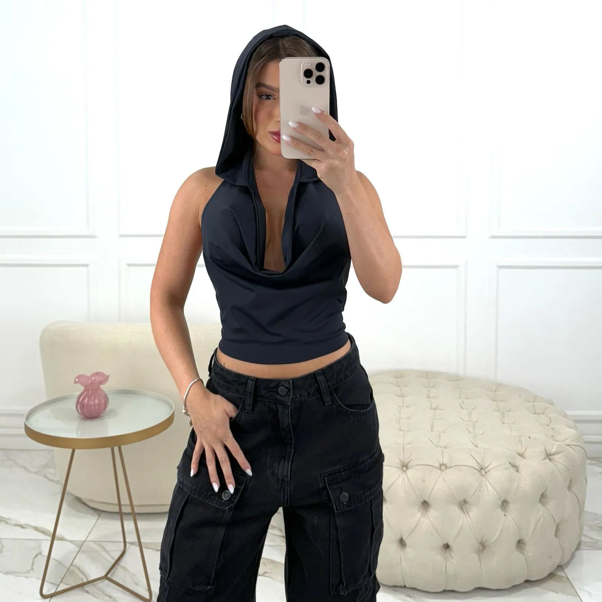 CROPPED CLARA BLACK