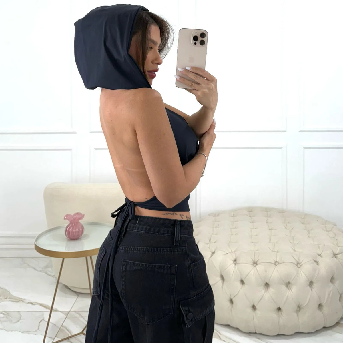 CROPPED CLARA BLACK