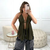 TOP MAITE VERDE MILITAR