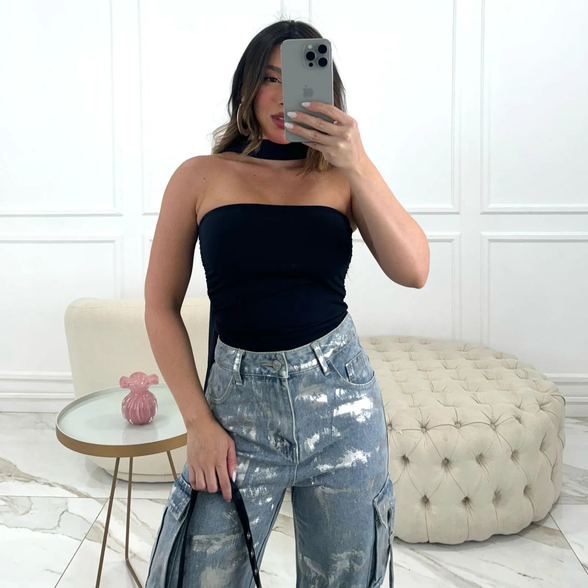 TUBE TOP CECI BLACK