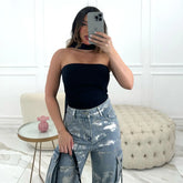 TUBE TOP CECI BLACK