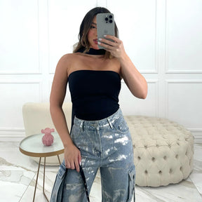 TUBE TOP CECI BLACK