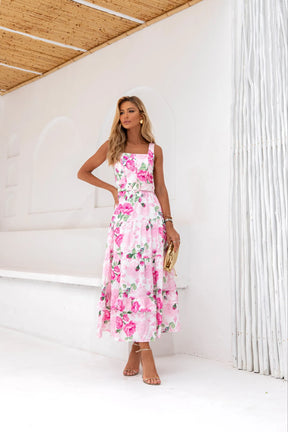 Vestido Floral Pink